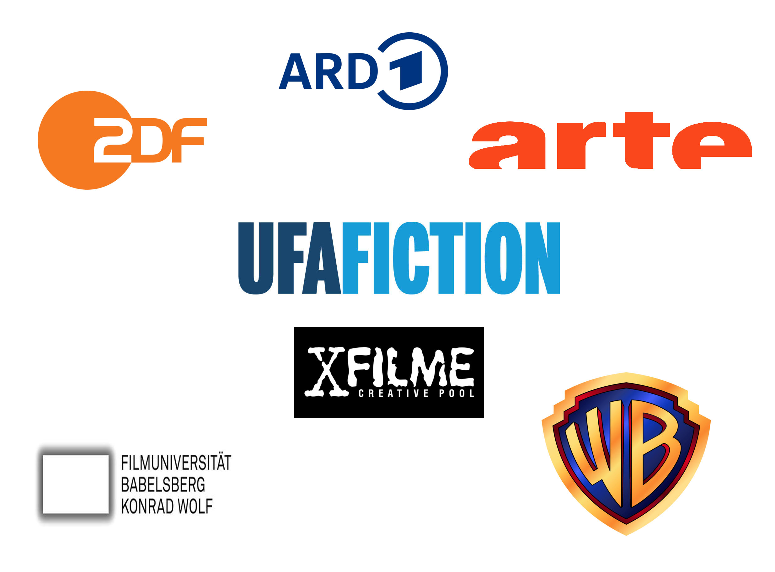 eine sammlung von logos bekannter Medienpartner, für di usner Unetrnehmen bereits ausstattungsmaterial lieferte